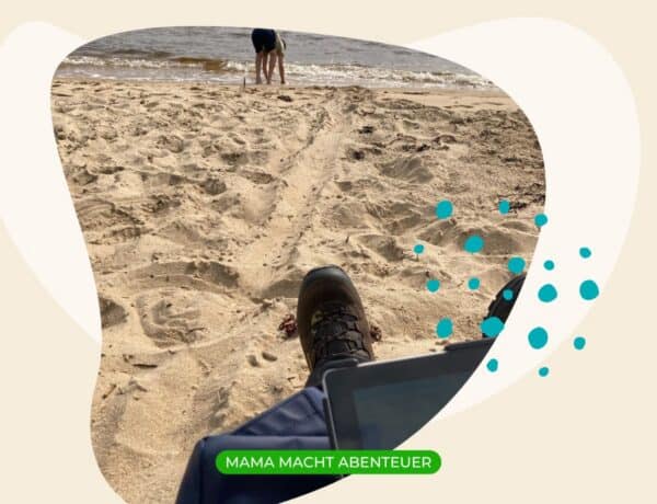 Laptop am Strand